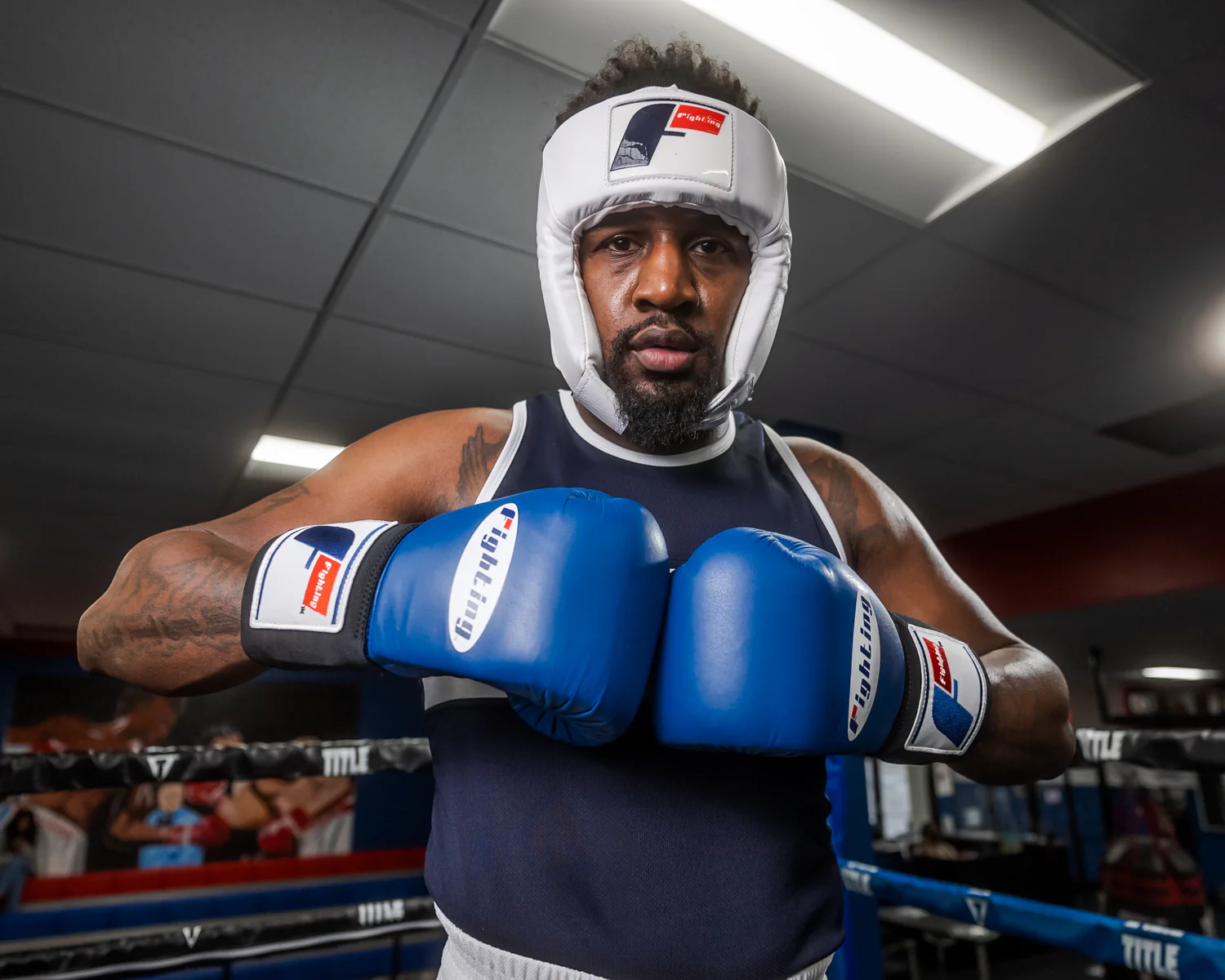 Fighting USA Boxing Competition Open Face Headgear - Image 27