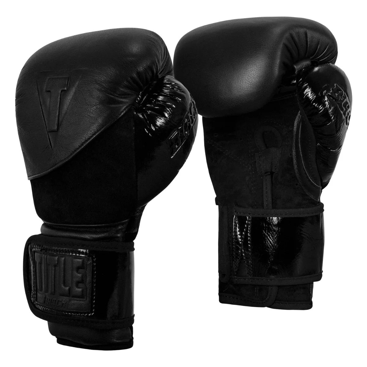 TITLE Black Blitz Bag Boxing Gloves - Image 3