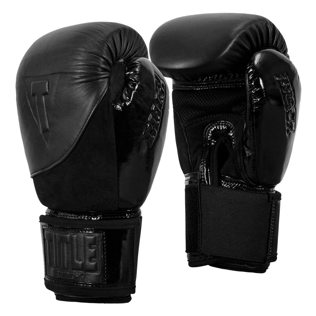 TITLE Black Blitz Fit Boxing Gloves - Image 3