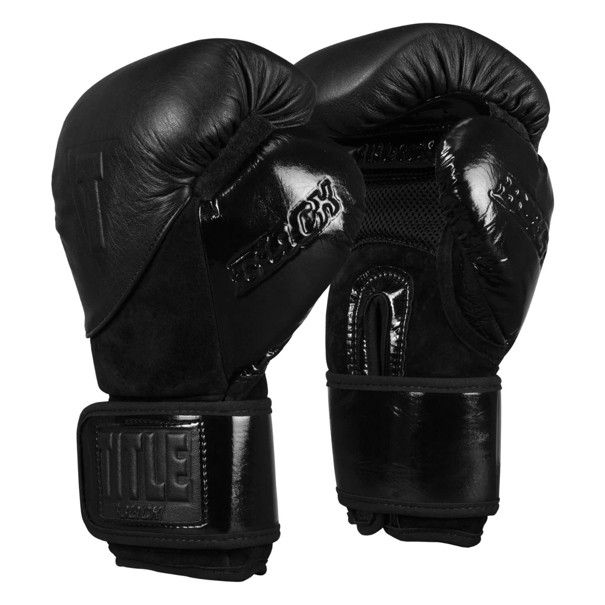 TITLE Black Blitz Sparring Boxing Gloves - Image 3
