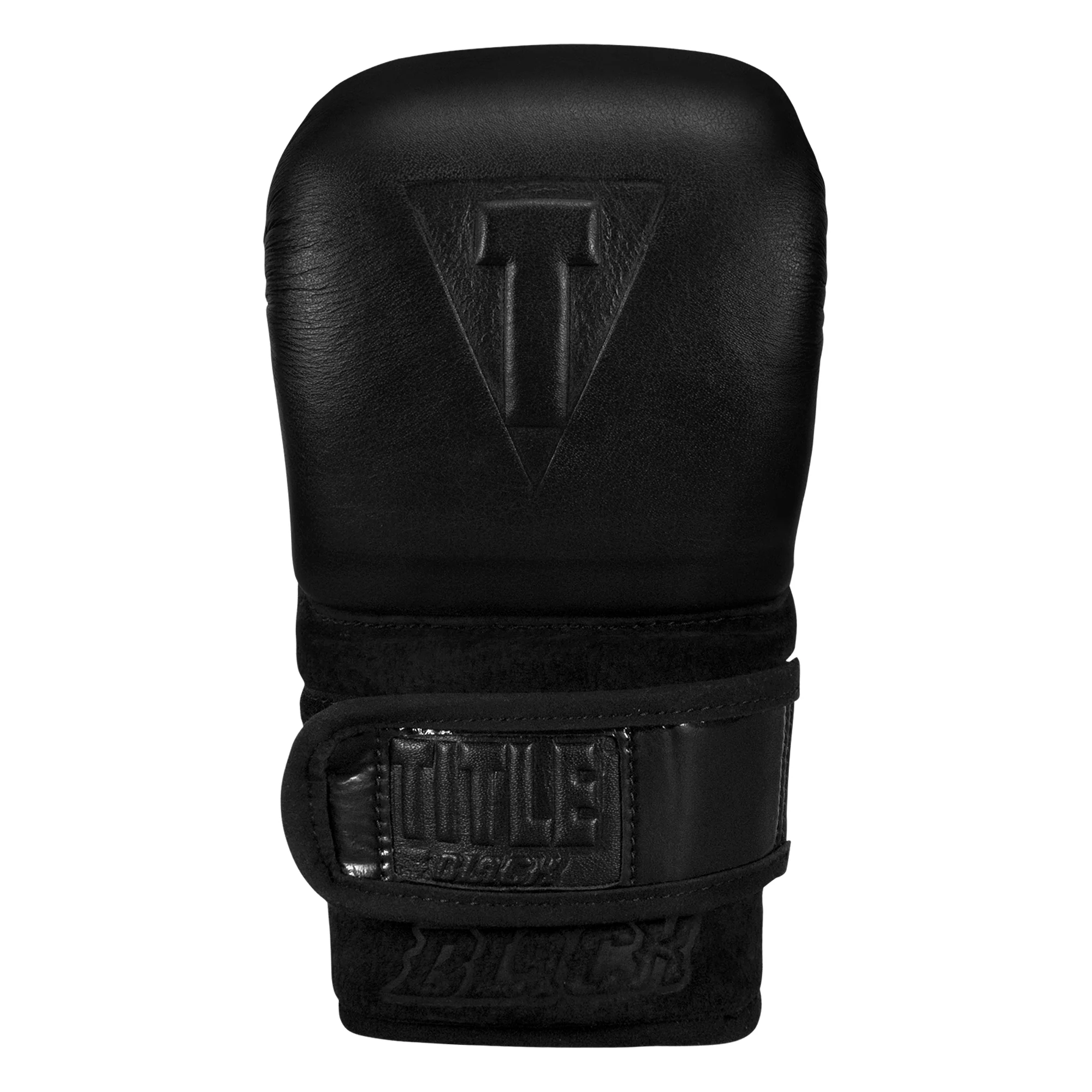 TITLE Black Old School Leather Pro Bag Boxing Gloves - Image 4