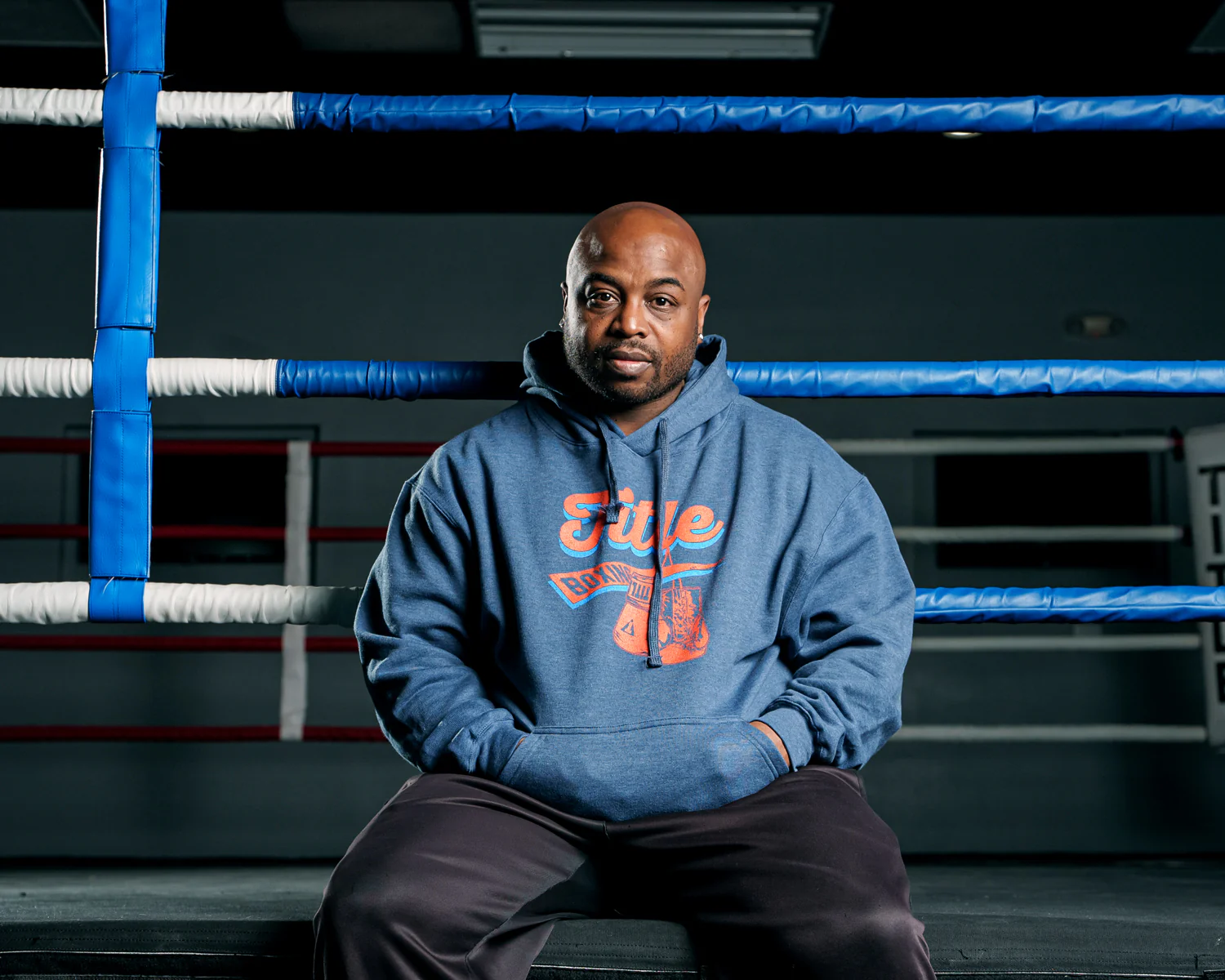 TITLE Boxing Classic Script Hoodie - Image 6