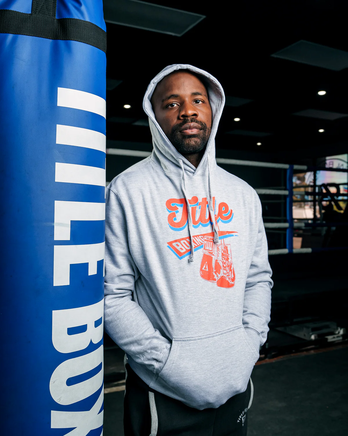 TITLE Boxing Classic Script Hoodie - Image 8