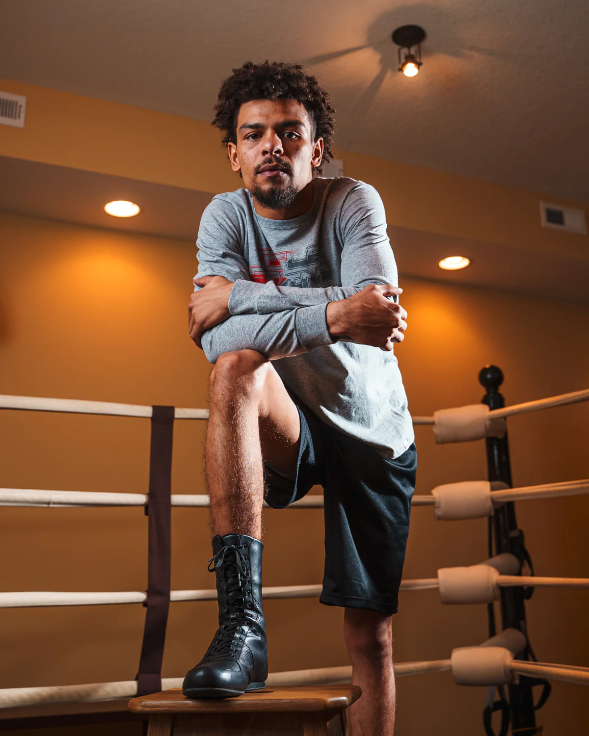 TITLE Boxing High-Top Leather Boxing Shoes - Image 7