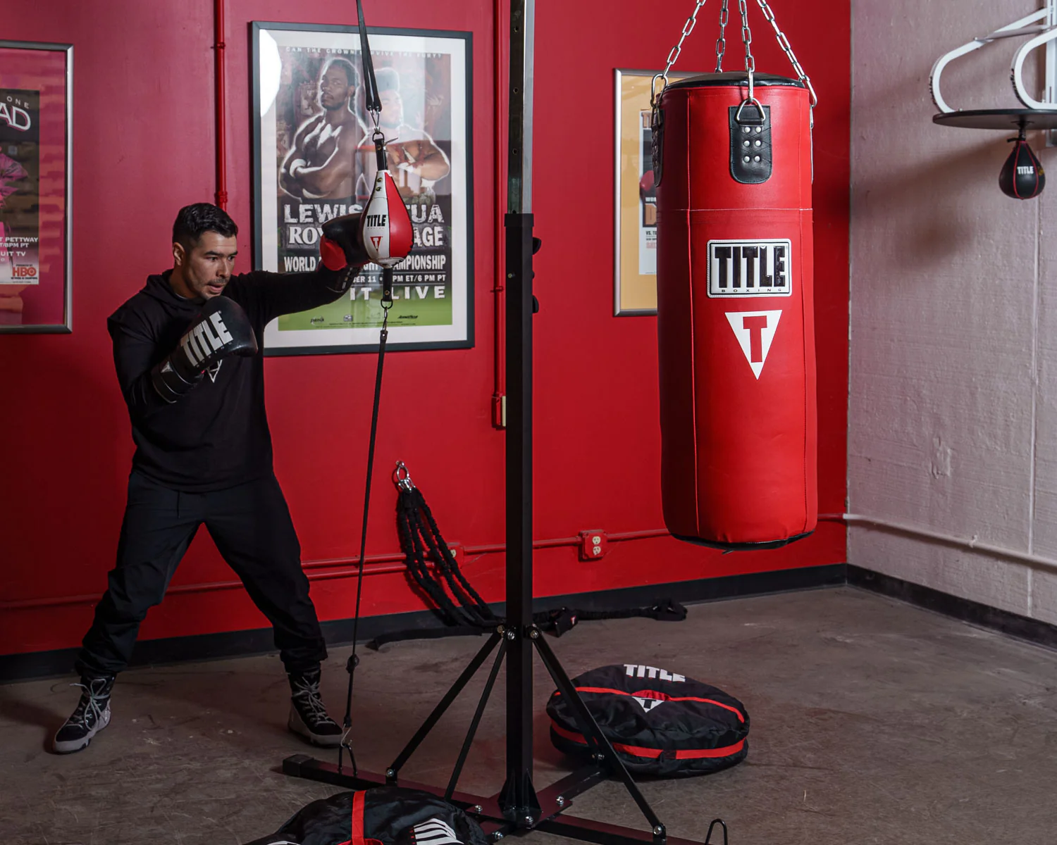 TITLE Boxing Double Trouble Heavy Bag Stand (Without Heavy Bag) - Image 6