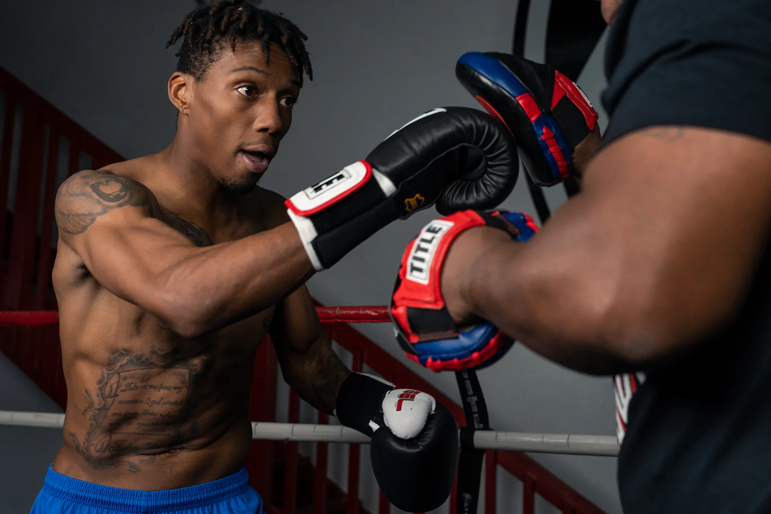 TITLE Boxing Gel World Elastic Training Boxing Gloves - Image 9